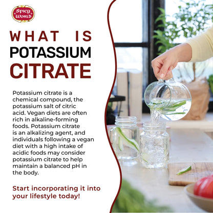Potassium Citrate Powder 2.5 lb Bulk – Pure, Vegan, Food Grade | Spicy World