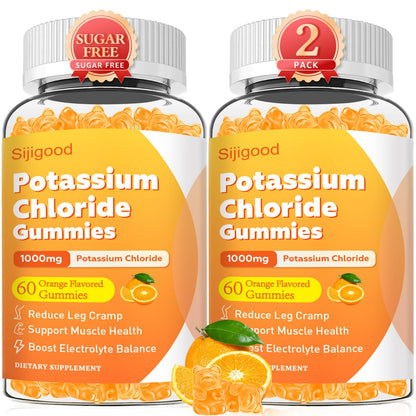 Sugar Free Potassium Gummies 2 Pack – 1200mg Potassium Chloride, Electrolyte Balance