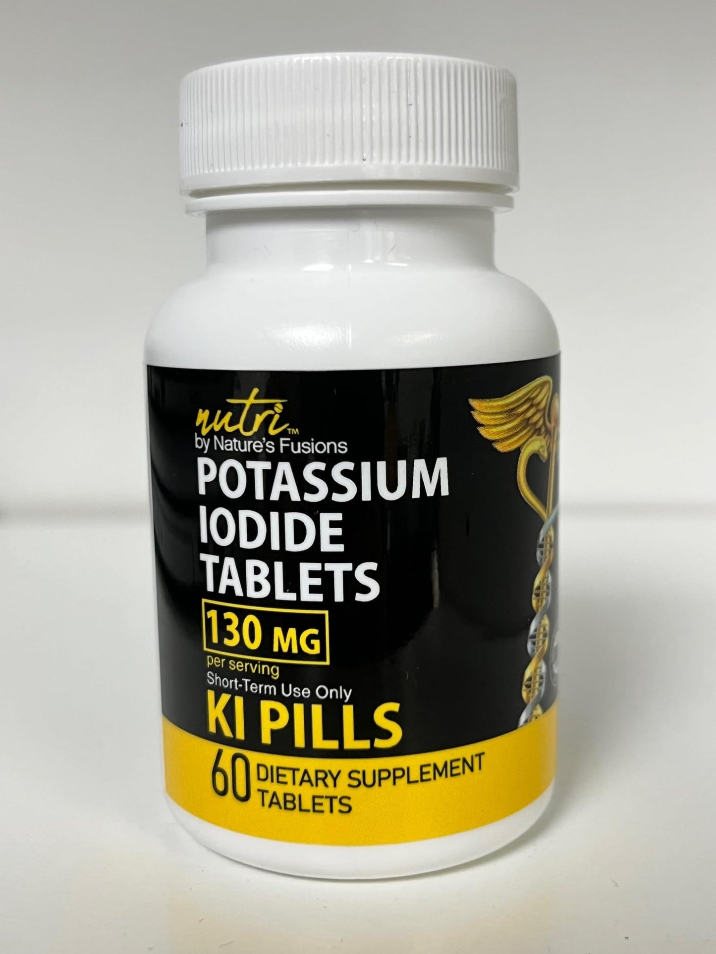 Potassium Iodide Tablets 130 mg – 60 Tablets | 10 Year Shelf-Life (2034–2035) | Ki Pills | Yoduro de potasio | NSF cGMP Certified | 3rd Party Tested
