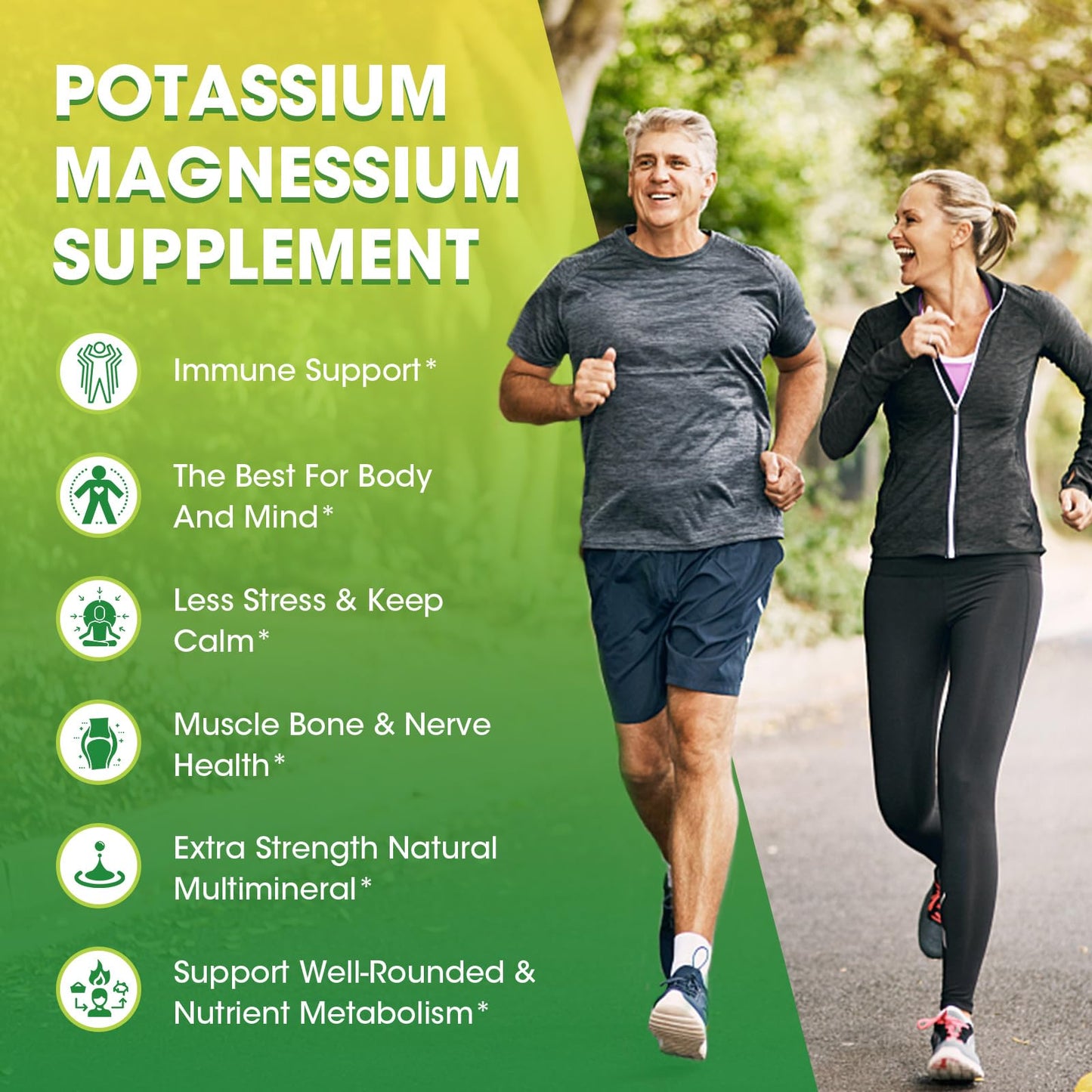 Potassium Magnesium Glycinate Liquid Drops – High Absorption Magnesium Complex (2 Fl Oz) with Calcium, Potassium, Vitamin D3 & Zinc