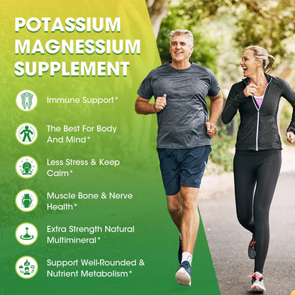 Potassium Magnesium Glycinate Liquid Drops – High Absorption Magnesium Complex (2 Fl Oz) with Calcium, Potassium, Vitamin D3 & Zinc