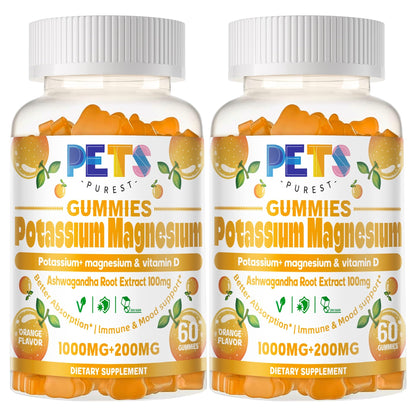 Potassium Magnesium Gummies with Magnesium Glycinate & Omega-3
