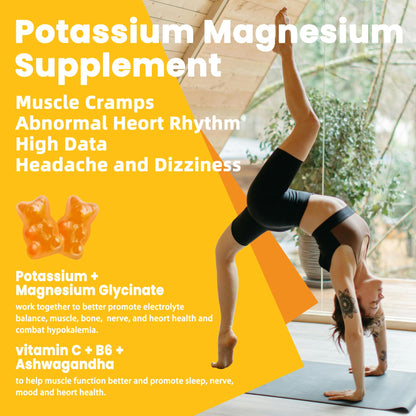 Potassium Magnesium Gummies with Magnesium Glycinate & Omega-3