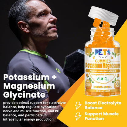 Potassium Magnesium Gummies with Magnesium Glycinate & Omega-3