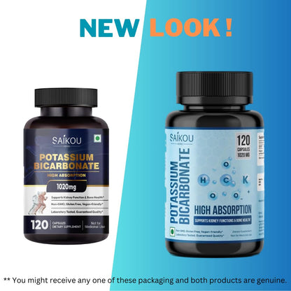 Potassium Supplement 1020mg – High Absorption, 120 Capsules