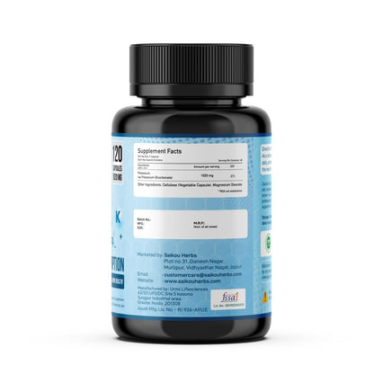Potassium Supplement 1020mg – High Absorption, 120 Capsules