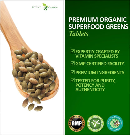 Potent Garden Organic Superfood Greens 2-Pack – 120 Ct