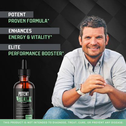 Potent Stream Drops for Men - 2 Pack | All-Natural Maximum Strength Formula