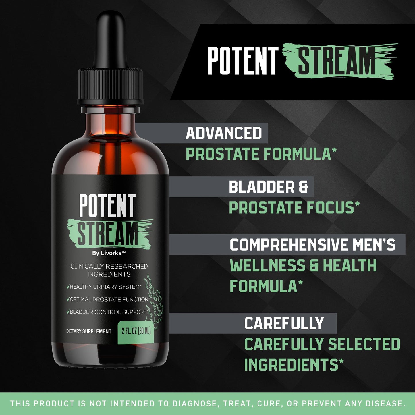 Potent Stream Drops – Official Potent Stream Drops for Men, 1 Month Supply