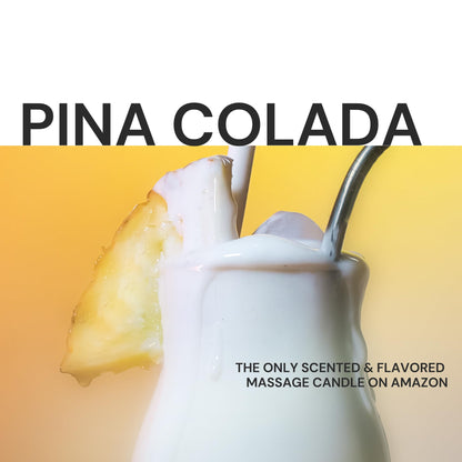 Pour Drip Massage Candle Pina Colada – Scented Soy Wax Massage & Aromatherapy