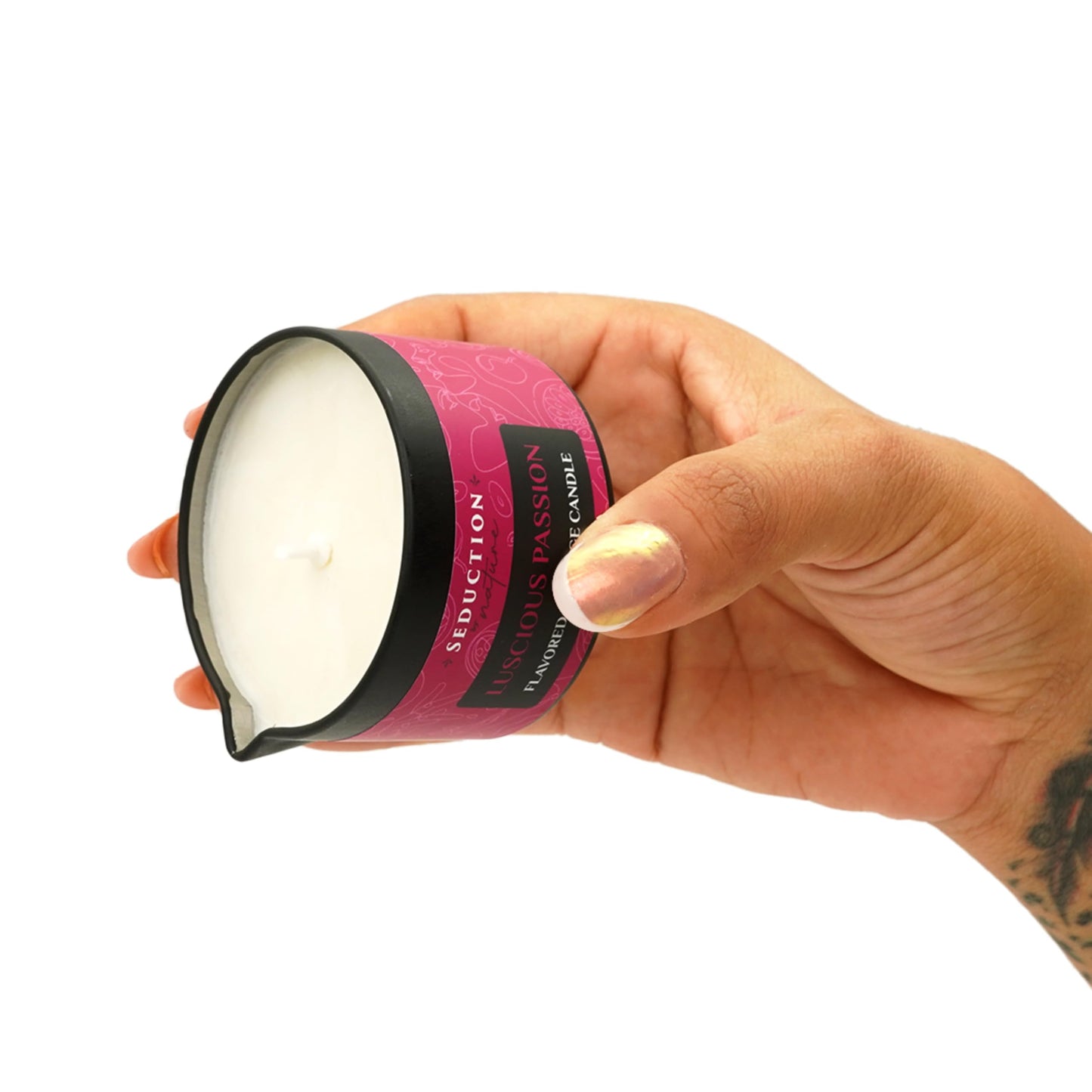 Tropical Scented Massage Oil Candle – Vegan Full Body Massage & Home Spa