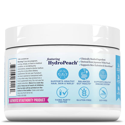Colostrum Collagen Peptide Powder with HydroPeach – Gut Health, Skin & Immune Support | 25 Servings | Unflavored