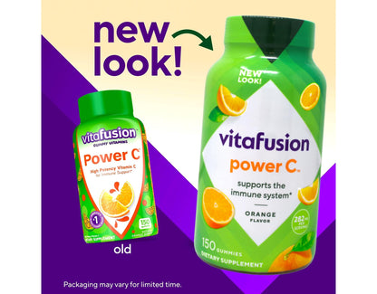 Power C Gummies for Adults (Family Bundle) | Vitafusion Orange Vitamin C