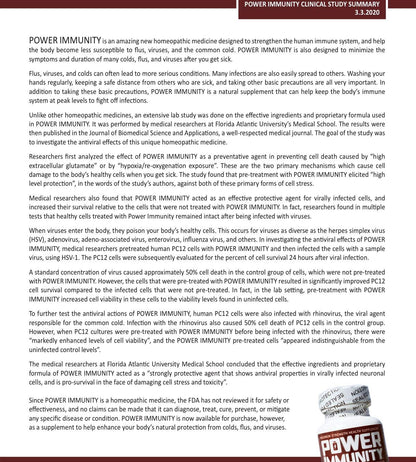 Power Immunity – Homeopathic Immune Booster, Maximum Strength, All Natural, Non-GMO, 100 Tablets