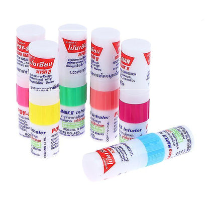 POY-SIAN Mark II Menthol Aromatherapy Nasal Inhaler – Pack of 6 | Natural Herbal Relief