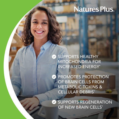 Natures Plus Brainceutix PQQ - 60 Vegan Capsules | Memory & Brain Power