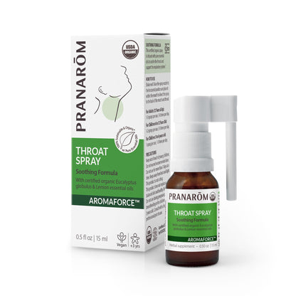 Pranarom Aromaforce Throat Spray - Pure Essential Oils, 15ml