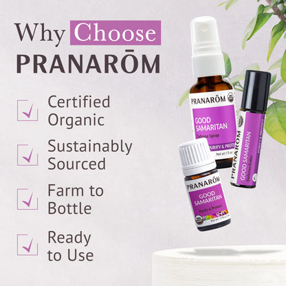 Pranarom Good Samaritan Purify & Protect Essential Oil Blend Kit (3pk) – 100% Pure, Organic (USDA & ECOCERT)