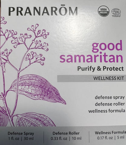 Pranarom Good Samaritan Purify & Protect Essential Oil Blend Kit (3pk) – 100% Pure, Organic (USDA & ECOCERT)