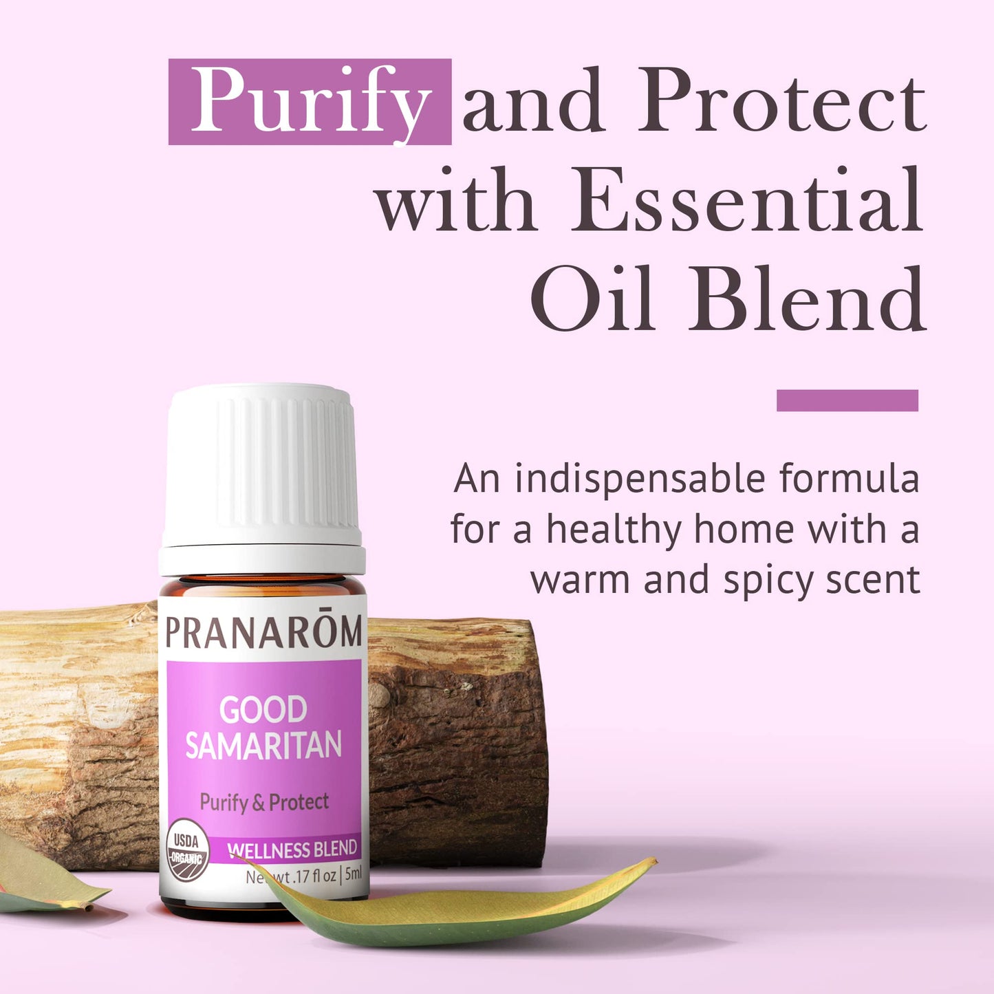 Pranarom Good Samaritan Essential Oil Blend (5ml) – USDA & ECOCERT Certified Organic