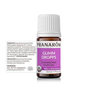 Pranarom Gumm Dropps | Essential Oil for Teeth & Gums | Natural Oral Care (5 ml)
