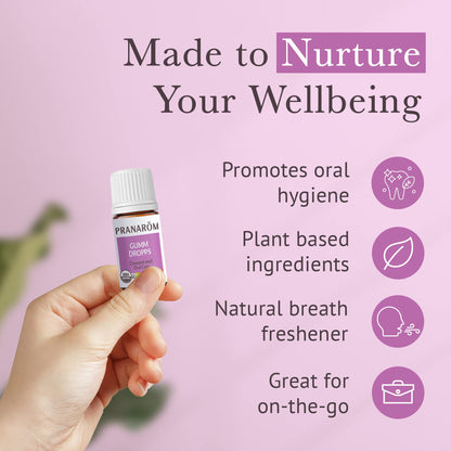 Pranarom Gumm Dropps | Essential Oil for Teeth & Gums | Natural Oral Care (5 ml)