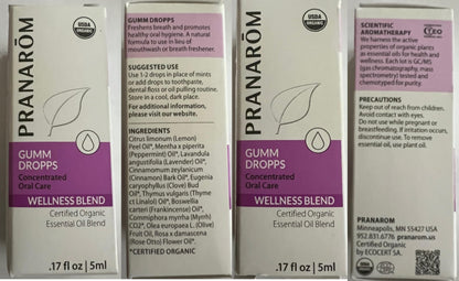 Pranarom Gumm Dropps | Essential Oil for Teeth & Gums | Natural Oral Care (5 ml)