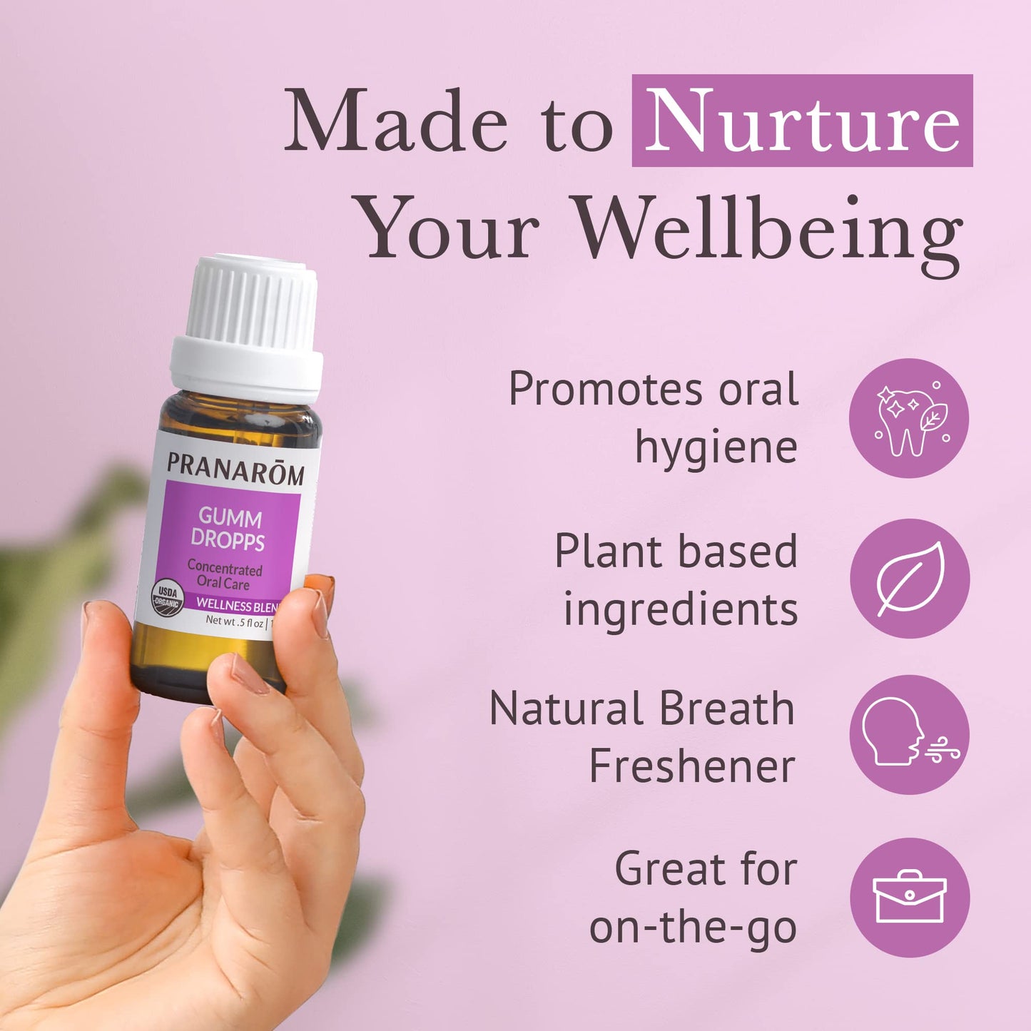 Pranarom Gumm Dropps – Essential Oil for Teeth & Gum Health, 15 ml