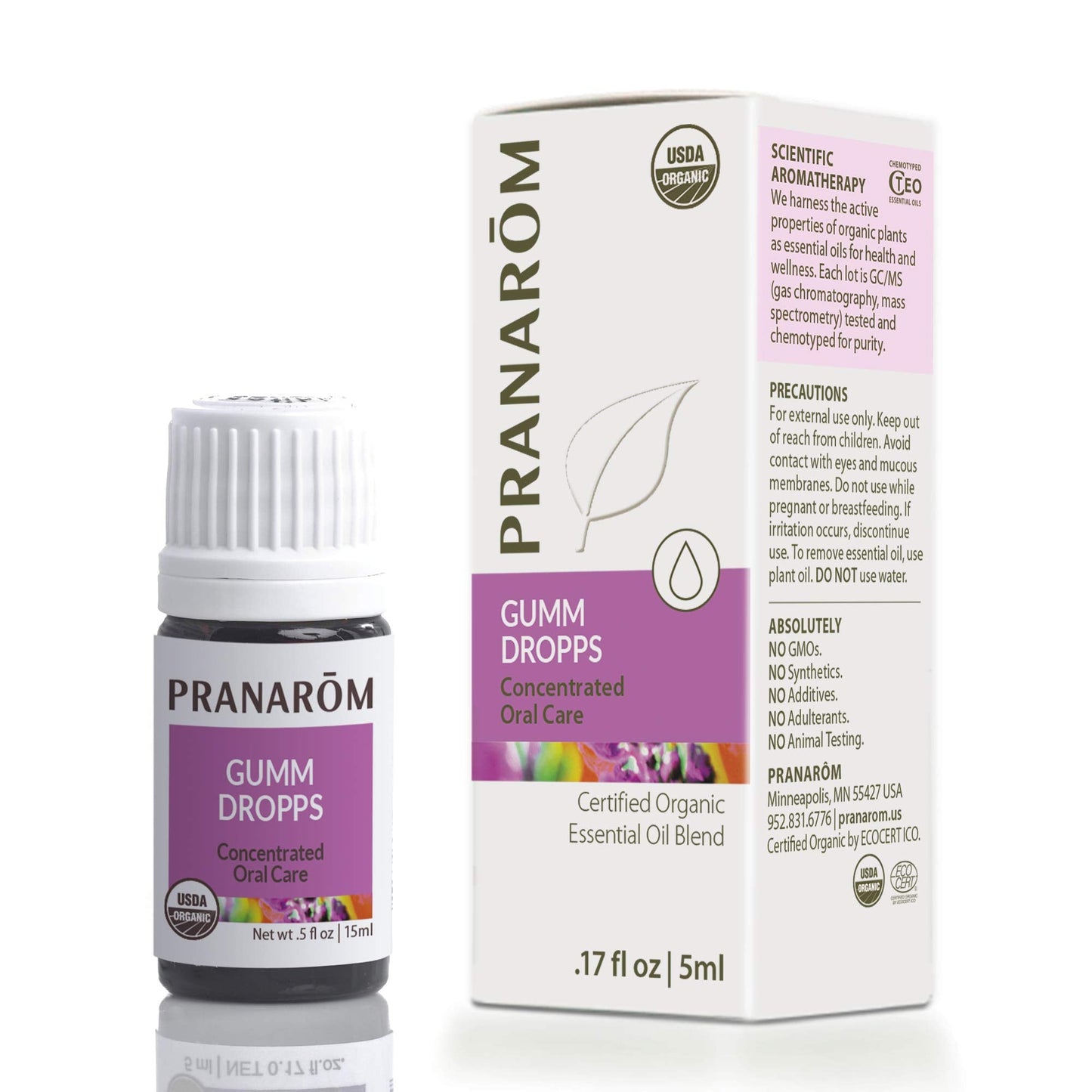 Pranarom Gumm Dropps | Essential Oil for Teeth & Gums | Natural Oral Care (5 ml)