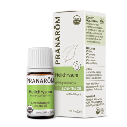 Pranarom Helichrysum Essential Oil 2ml – USDA Organic, Pure Therapeutic Grade
