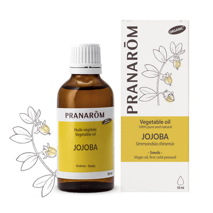 Pranarom Jojoba Virgin Oil 2oz – Organic, Cold-Pressed Jojoba