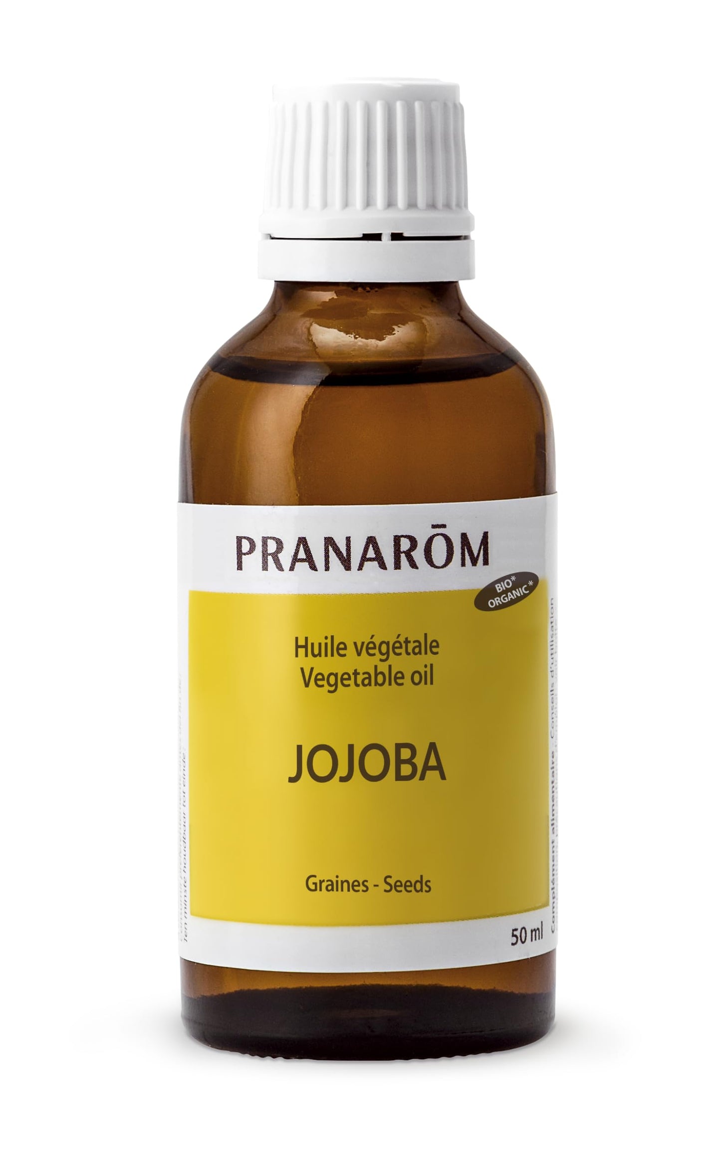 Pranarom Jojoba Virgin Oil 2oz – Organic, Cold-Pressed Jojoba