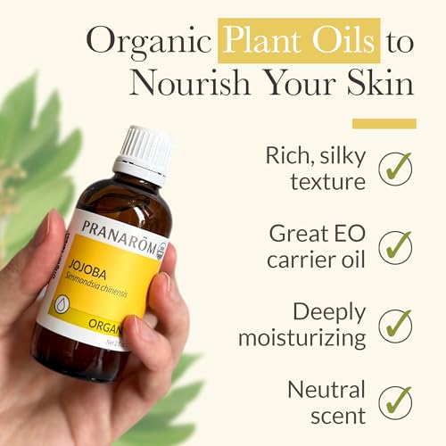 Pranarom Jojoba Virgin Oil 2oz – Organic, Cold-Pressed Jojoba