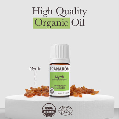 Pranarom Myrrh Essential Oil (5ml) – 100% Pure Organic Therapeutic Grade