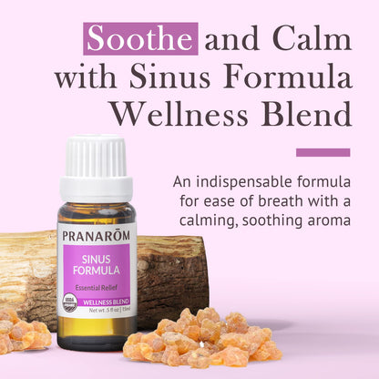 Pranarom Sinus Formula – Organic Essential Oils for Health (15ml)