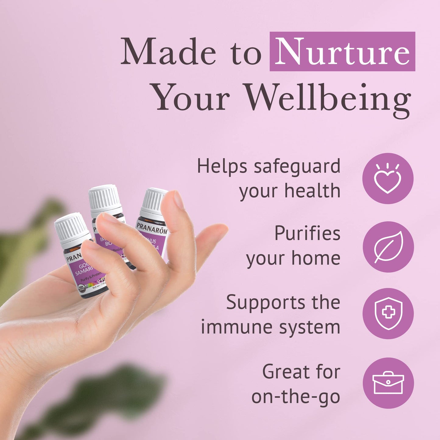 Pranarom S.O.S. Wellness Essential Oil Kit – 3-Pack (5ml) Good Samaritan, Immunity Boost, Sinus Formula | USDA Organic