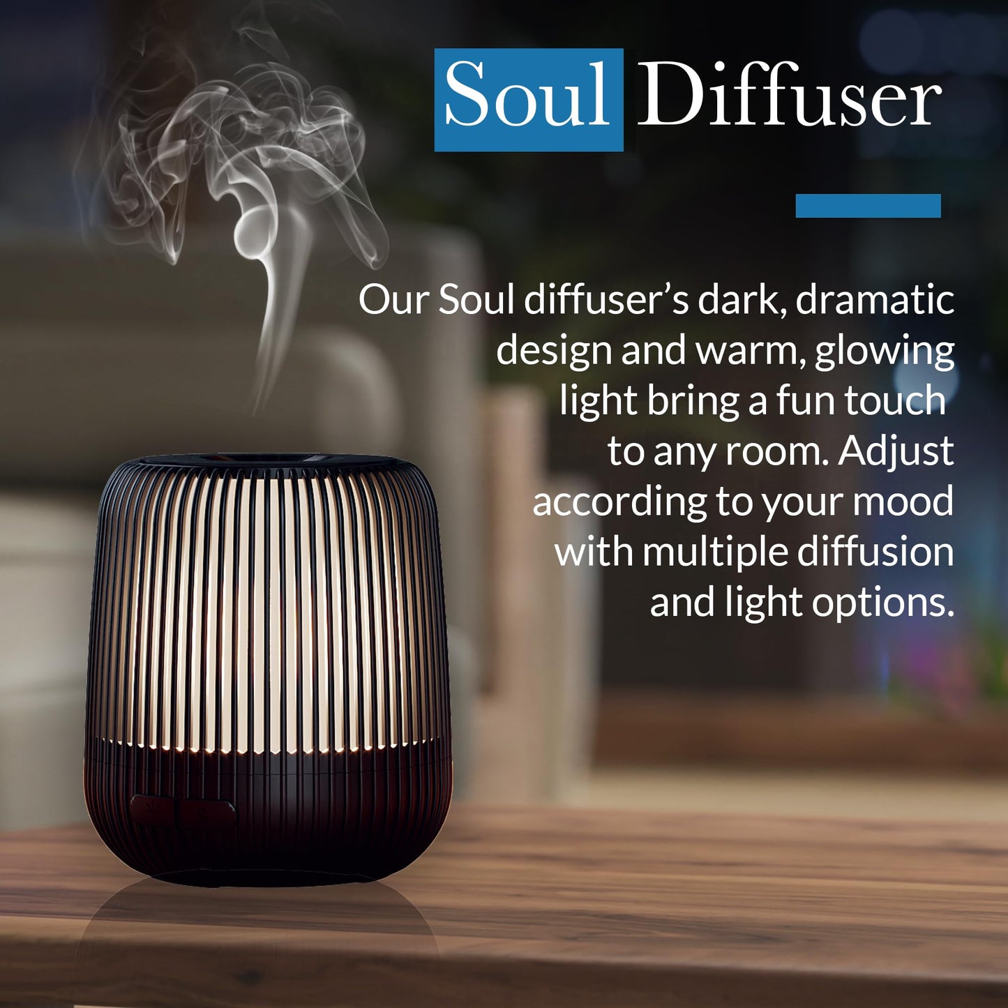 Pranarom Soul Diffuser – Ultrasonic Diffusion, Long-Lasting Modes, Adjustable Lights