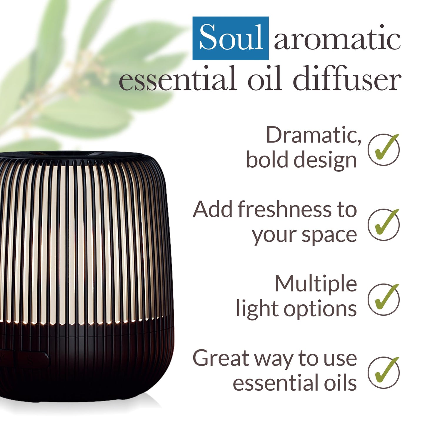 Pranarom Soul Diffuser – Ultrasonic Diffusion, Long-Lasting Modes, Adjustable Lights