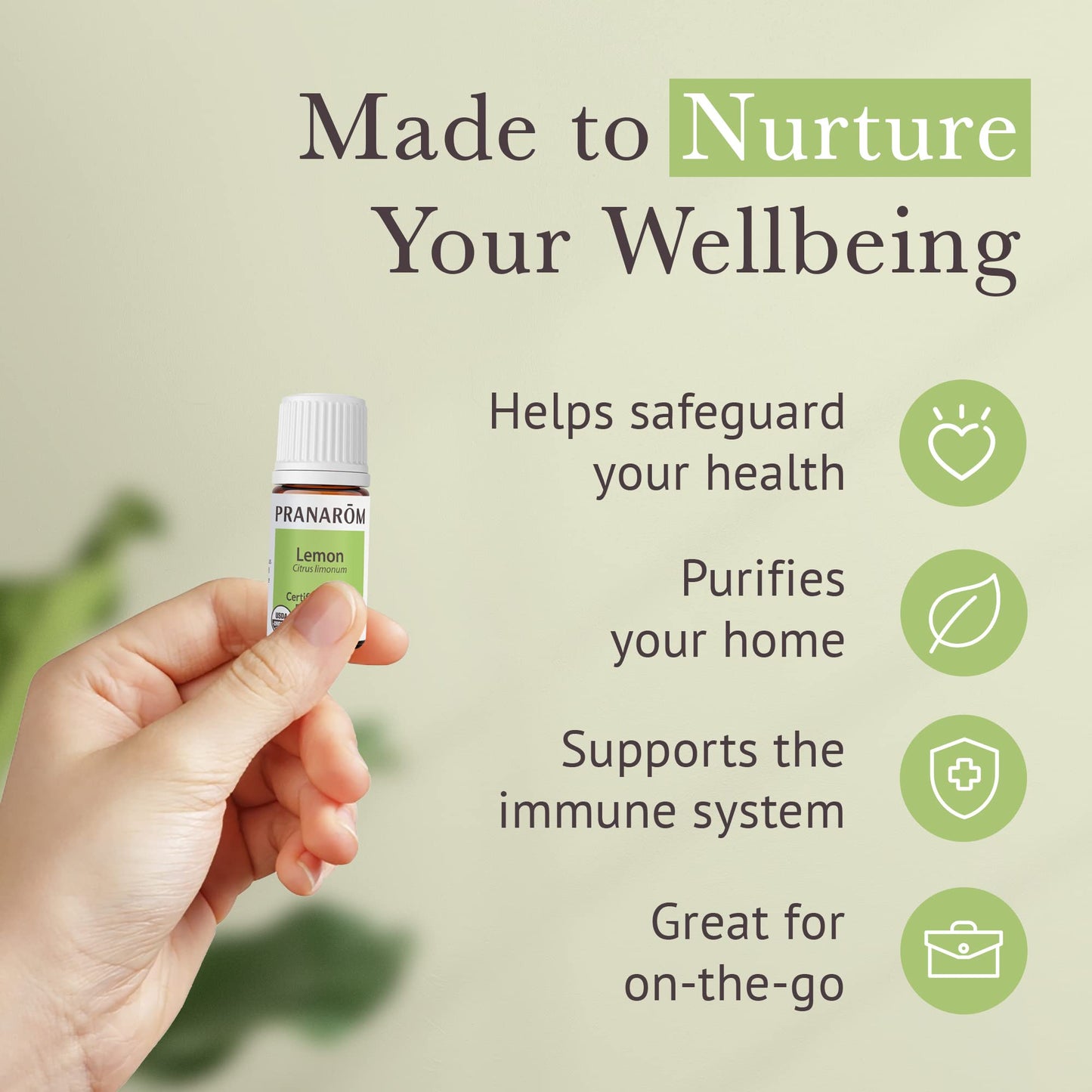 Pranarom Starter Kit - Organic 5ml Essential Oils (Lavender, Lemon, Peppermint, Grapefruit, Sage)