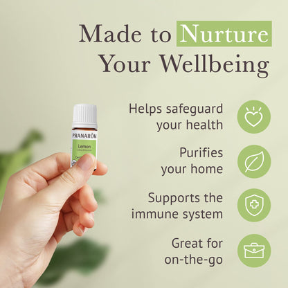 Pranarom Starter Kit - Organic 5ml Essential Oils (Lavender, Lemon, Peppermint, Grapefruit, Sage)