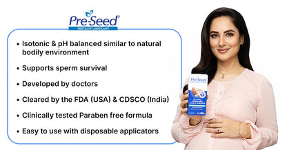 Pre-Seed Lubricant Multi-use – 2 Pack (40g Tubes + 9 Applicators) | Sperm-Friendly, Doctor-Recommended