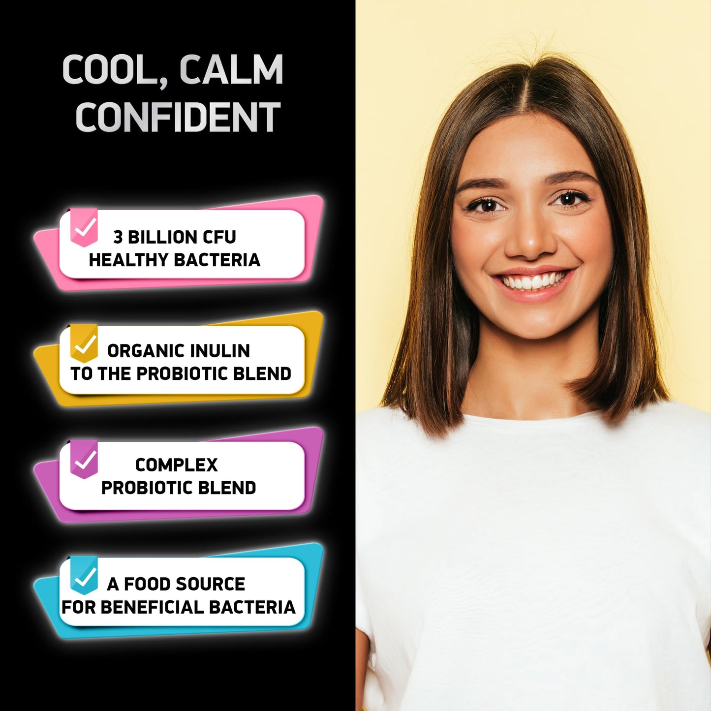 Dental Probiotics for Teeth and Gums | Lactobacillus Salivarius + Prebiotic Probiotic Blend