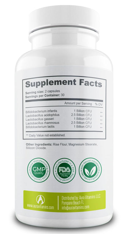 Bacticure Probiotic 120 Capsules | Digestive Health, Women's Wellness & Immune Support
