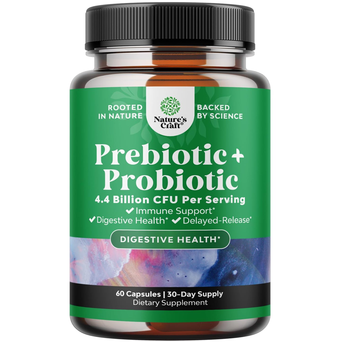 Prebiotics & Probiotics Gut Health Supplement - Probiotics for Men & Women