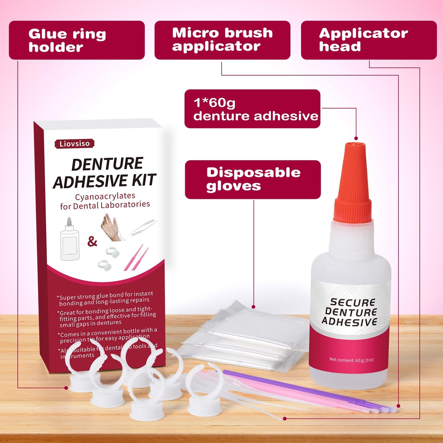 2 oz Dental Lab Instant Bonding Glue – Quick Adhesive for Lab Tools