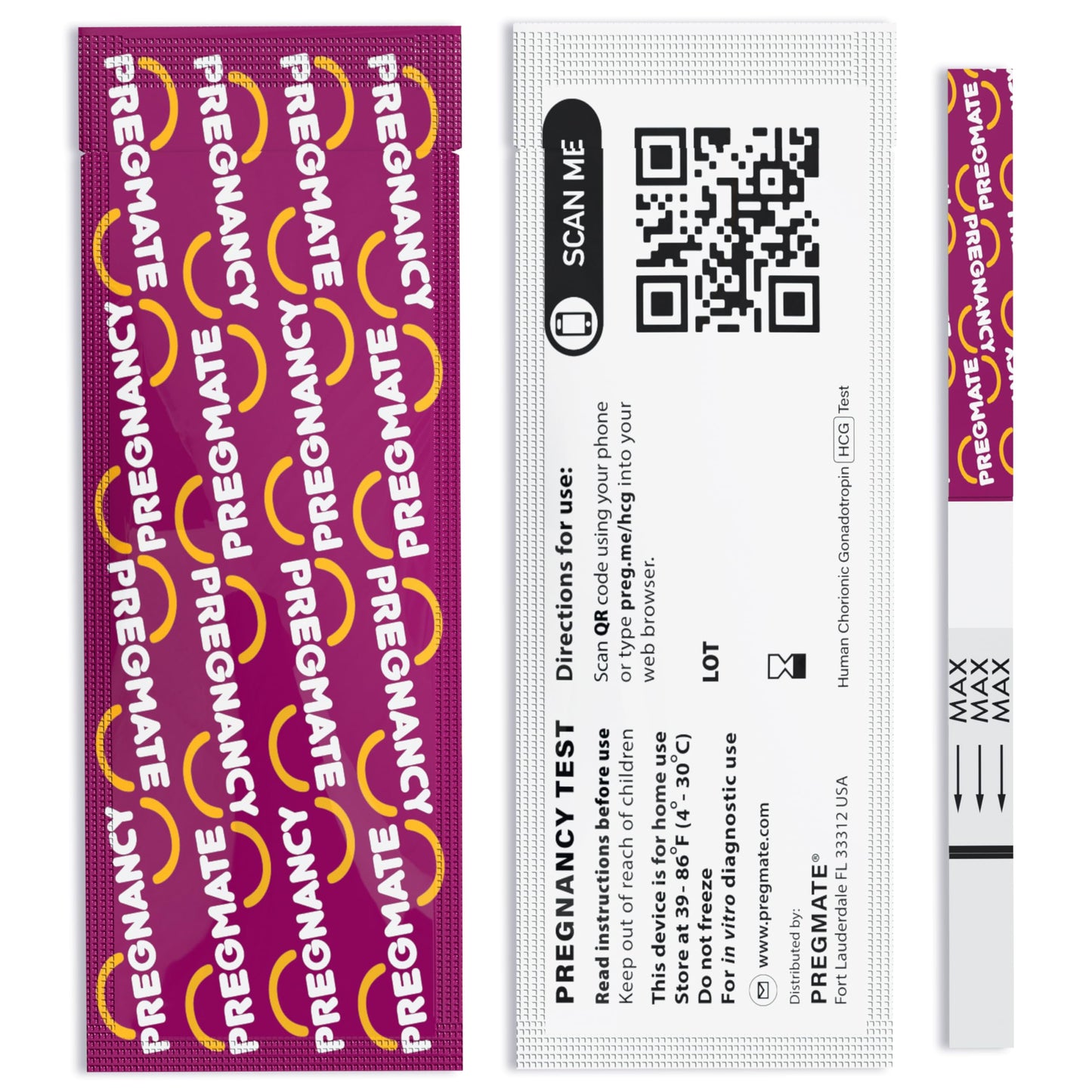 Pregmate 25 Pregnancy Test Strips (25 Count) - Accurate & Sensitive 25 miu/ml