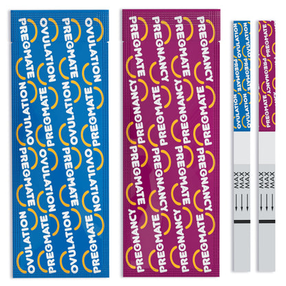 Pregmate 50 Ovulation & 20 Pregnancy Test Strips Predictor Kit