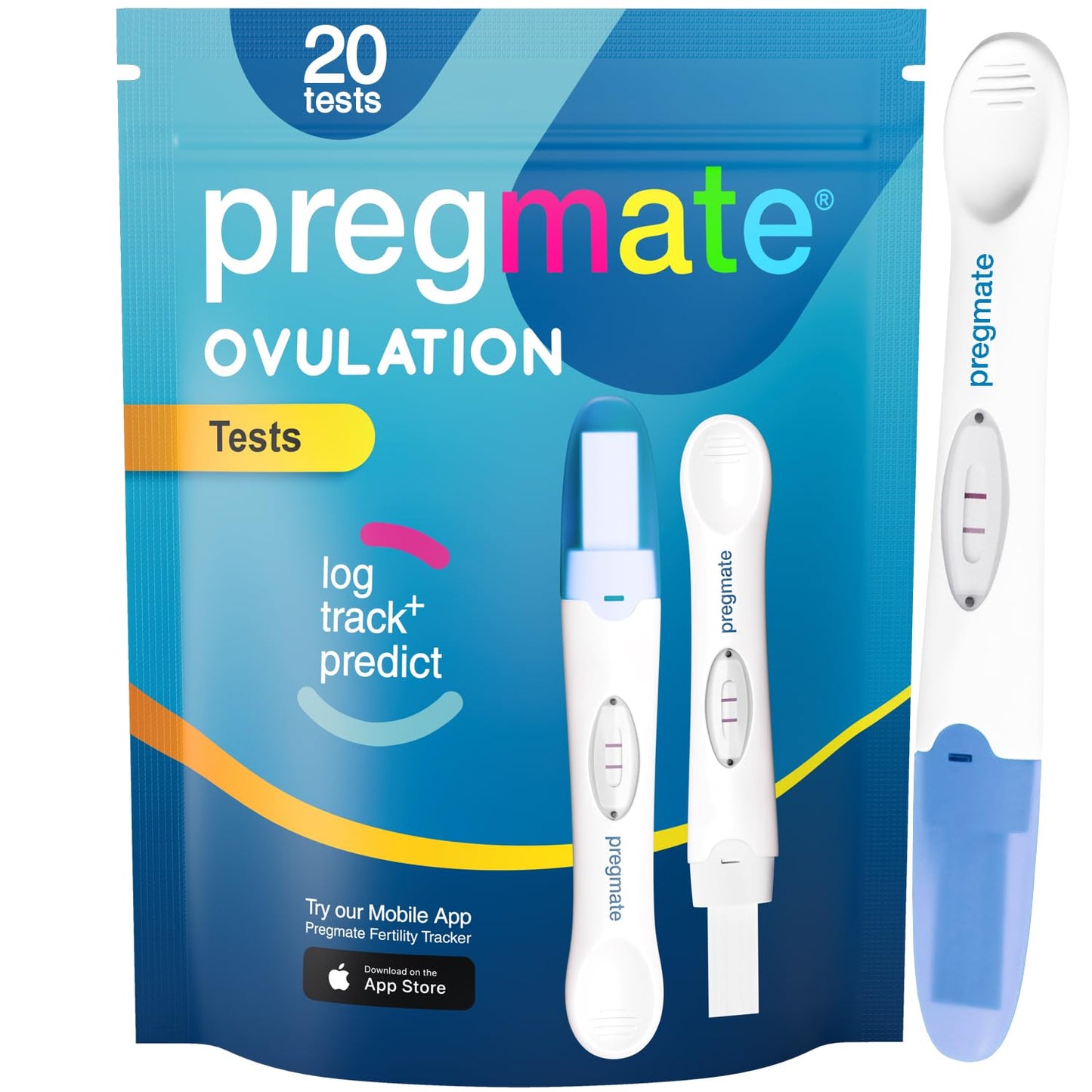 Pregmate Ovulation Midstream Tests (20 Count) | Accurate LH Surge Detection
