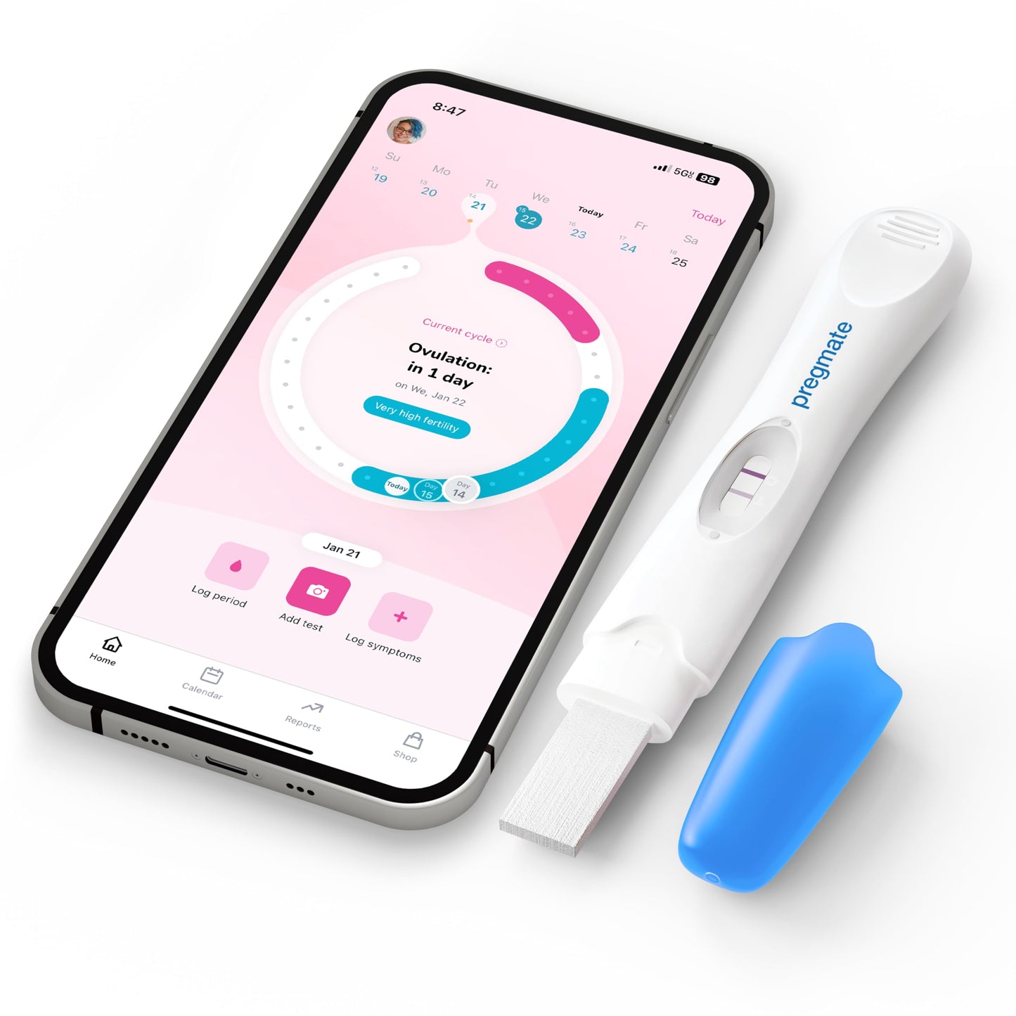 Pregmate Ovulation Midstream Tests (20 Count) | Accurate LH Surge Detection