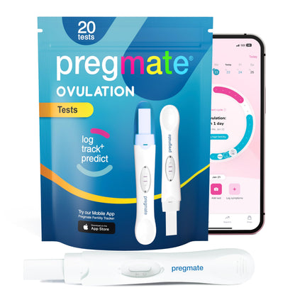 Pregmate Ovulation Midstream Tests (20 Count) | Accurate LH Surge Detection